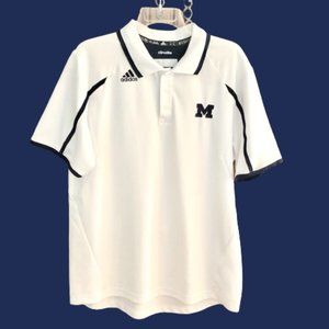 ADIDAS Men's Climalite Michigan Wolverines Polo Shirt Men's Size Large